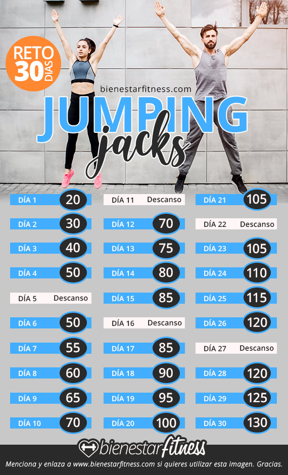 reto fitness jumping jack